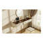 Tablette flottante de 47 po avec tiroir, coiffeuse murale polyvalente, bureau monté, table flottante pour la chambre à coucher, la salle de bain, les coiffeurs, beige et doré