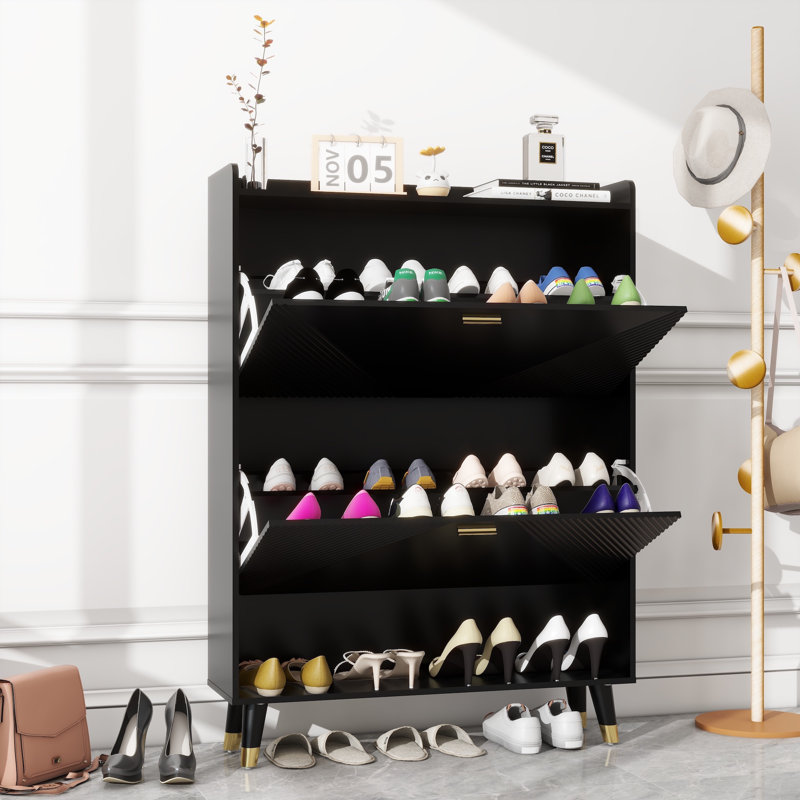 20 Pair Flip Down Shoe Storage