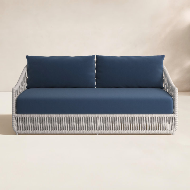 Lucan 78'' Wide Outdoor with SunbCushions, Echo Midnight Sunbrella®