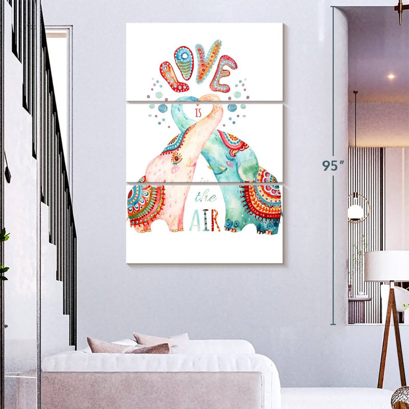 Hardie Elephant Kiss, 74" H x 48" W
