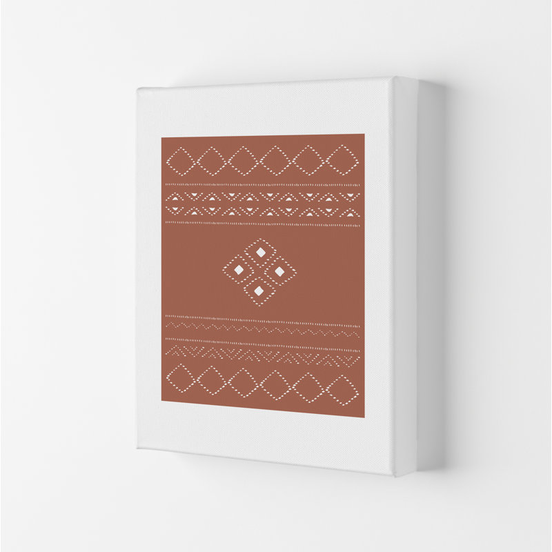 Ethno Clay - Print, 84.1cm H x 59.4cm W x 4cm D, Wrapped Canvas