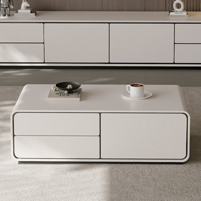 Multi-layer solid wood multi-functional tea table