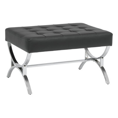 Alexuis Faux Leather Ottoman