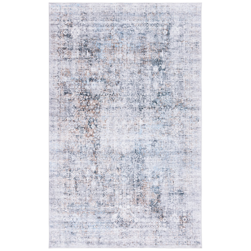 Talena Monica Performance Machine Washable Solid Color Rug, Rectangle 6' x 9'