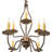 9 - Light Dimmable Tiered Chandelier