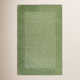 Dolma Hand Loomed Wool Medium Green Rug