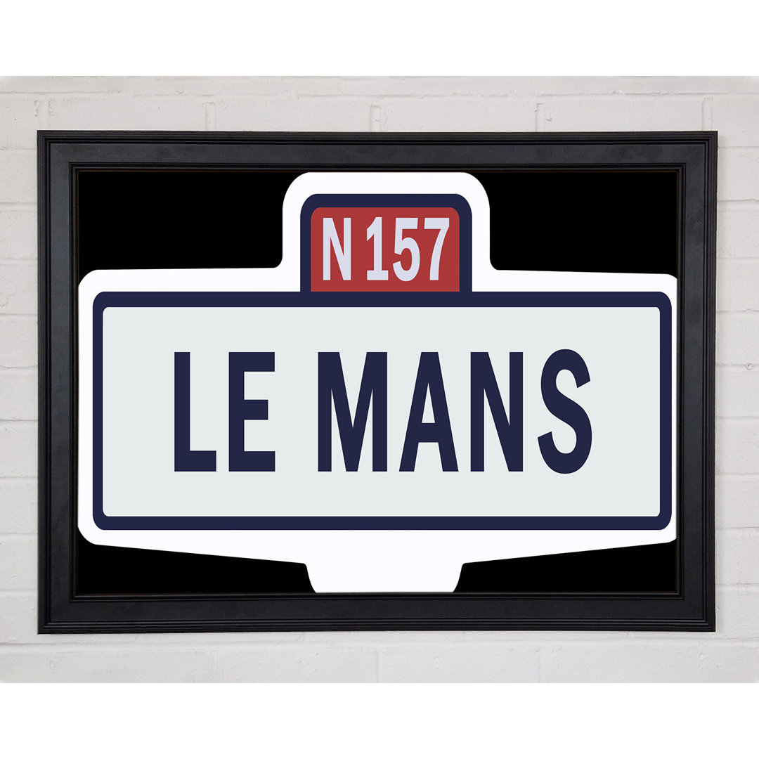 Leinwandbild Le Mans Race Sign