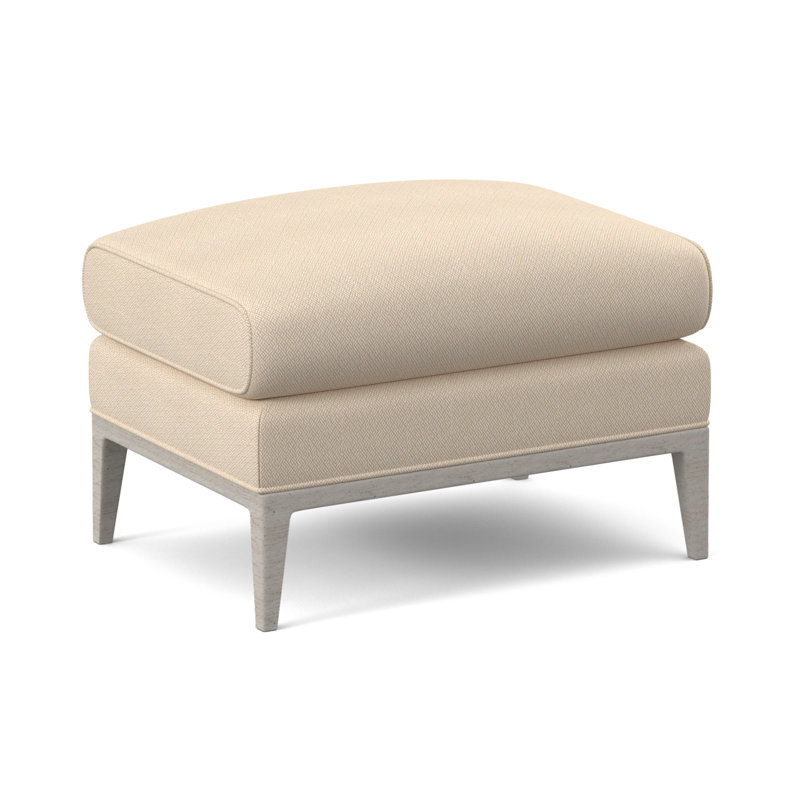 Cooper Ottoman, Filigree Ivory, Bisque