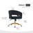 Carrington Velvet Task Office Chair，Modern Adjustable Home Desk Chair with Wheels-260399482