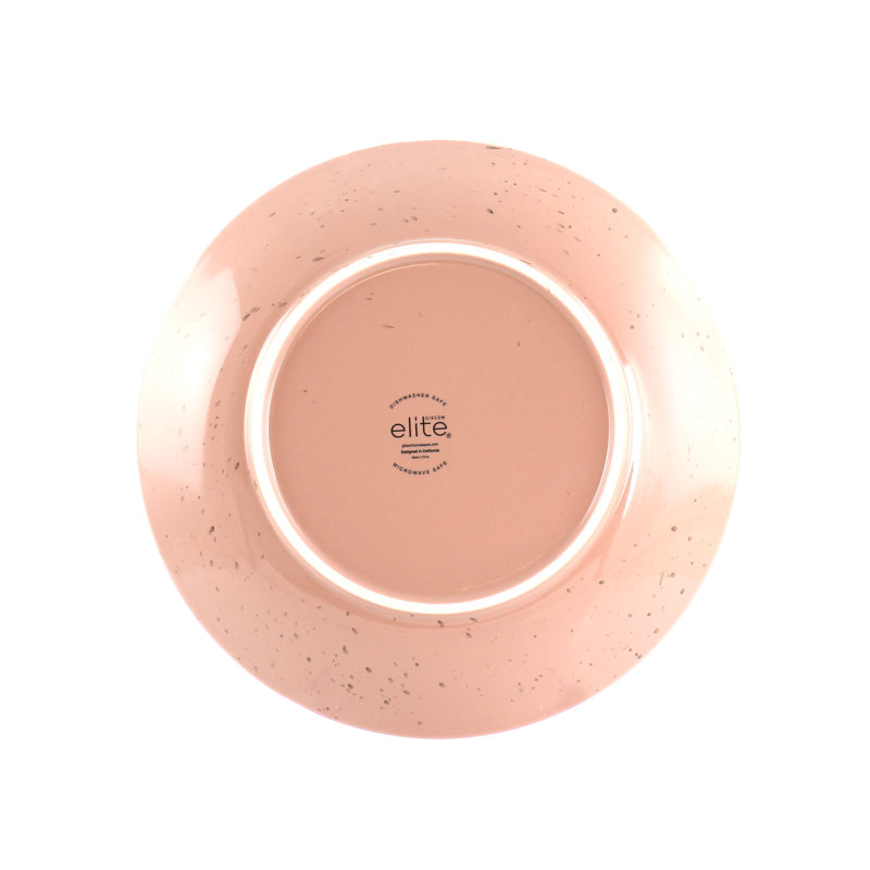 Service de table en grès mauve 12 pièces 12 pièces, Rose