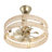 18.5" Coastal Boho Rattan Caged Ceiling Fan With Light Kit and Remote Control-129067987