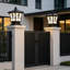 Lampadaire solaire et câblé, noir, 4 couleurs DEL, télécommande étanche IP65-335192379-335192377