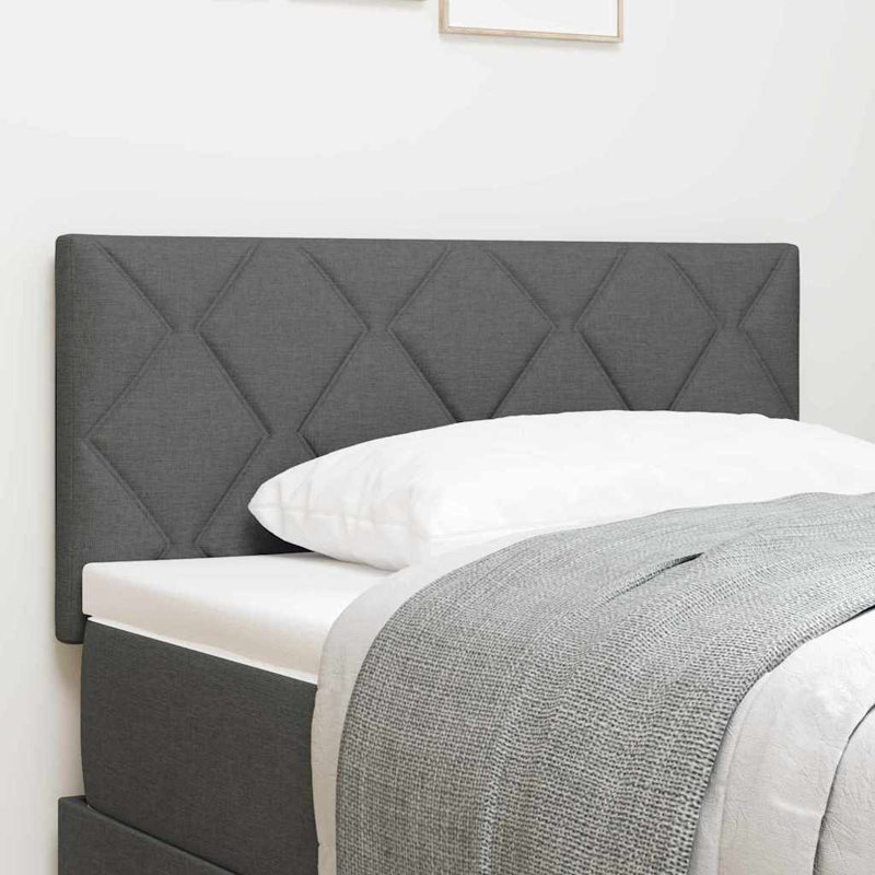 European Single (90 x 200 cm) Headboard, Dark Grey