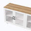 Storage Cabinet with Glass Doors and Adjustable Shelves-511437884