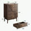Commodes décoratives avec 4 tiroirs et poignées en métal