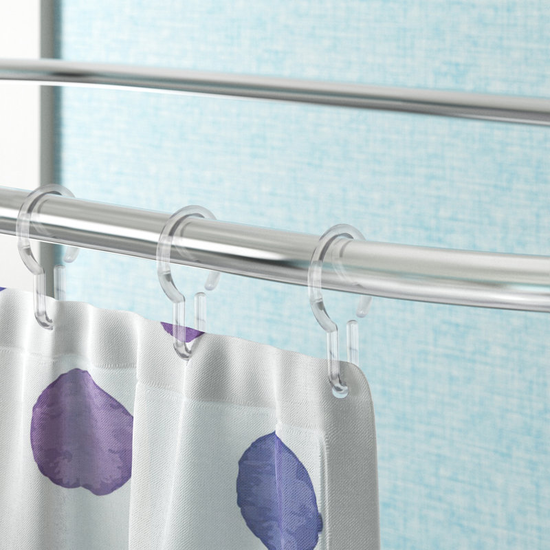Nemisco Plastic Shower Curtain Hook, Clear