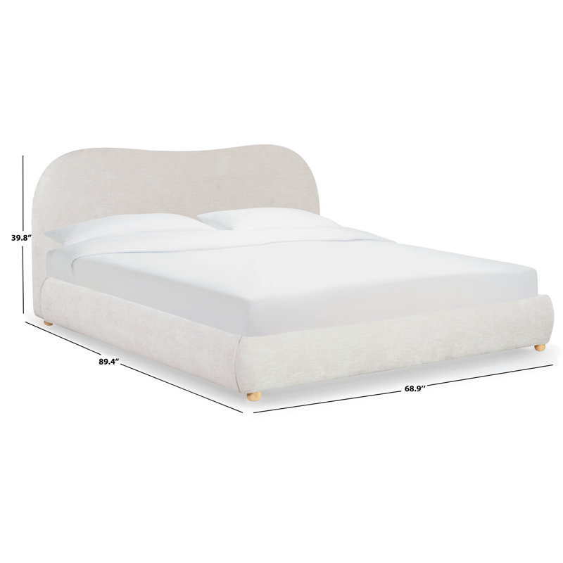 Beccarose Bed, Queen, Natural/Beige