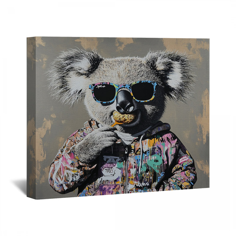Toile koala - Décoration murale animal, H 11 po x l 14 po