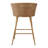 Emmitsburg 27" Upholstered Boucle Rattan Full Back Arm Counter Stool