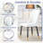 48" Modern Round Dining Table For 4-6 With Tempered Glass Tabletop-1892541050-1892541053
