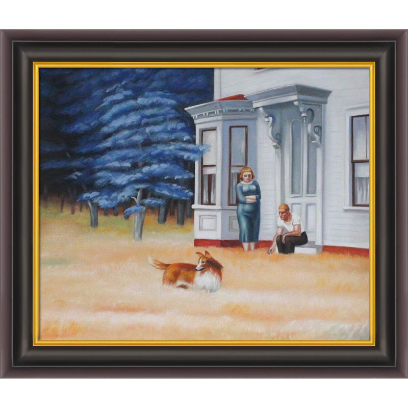 « cape cod evening » par edward trémie-cadre photo sur toile, H 26 po x l 30 po x P 2 po, Cadre opulent