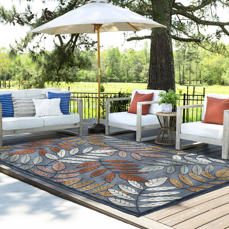 Tapis transitionnel à motif floral Gilda, Rectangle 8'5' x 12'2'