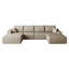 Canapé modulaire Cloud avec 1 repose-pieds (chameau)-865923153