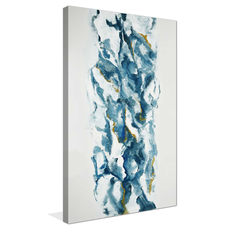 Into The Blue (Vert) - Imprimé, H 30 po x l 18 po x P 1 po, Toile tendue
