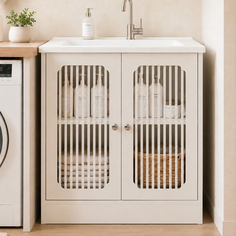 Base de meuble-lavabo simple 24 po seulement, base sans comptoir