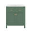 Meuble-lavabo 30 po avec lavabo, ensemble de meuble-lavabo simple autoportant avec tiroirs, une armoire et un tiroir basculant-50457150
