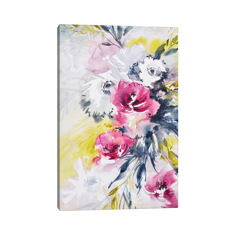 Colorful Bouquet I by Lesia Binkin - Wrapped Canvas Gallery-Wrapped Canvas Giclée, 66.04 cm H x 45.72 cm W x 3.175 cm D