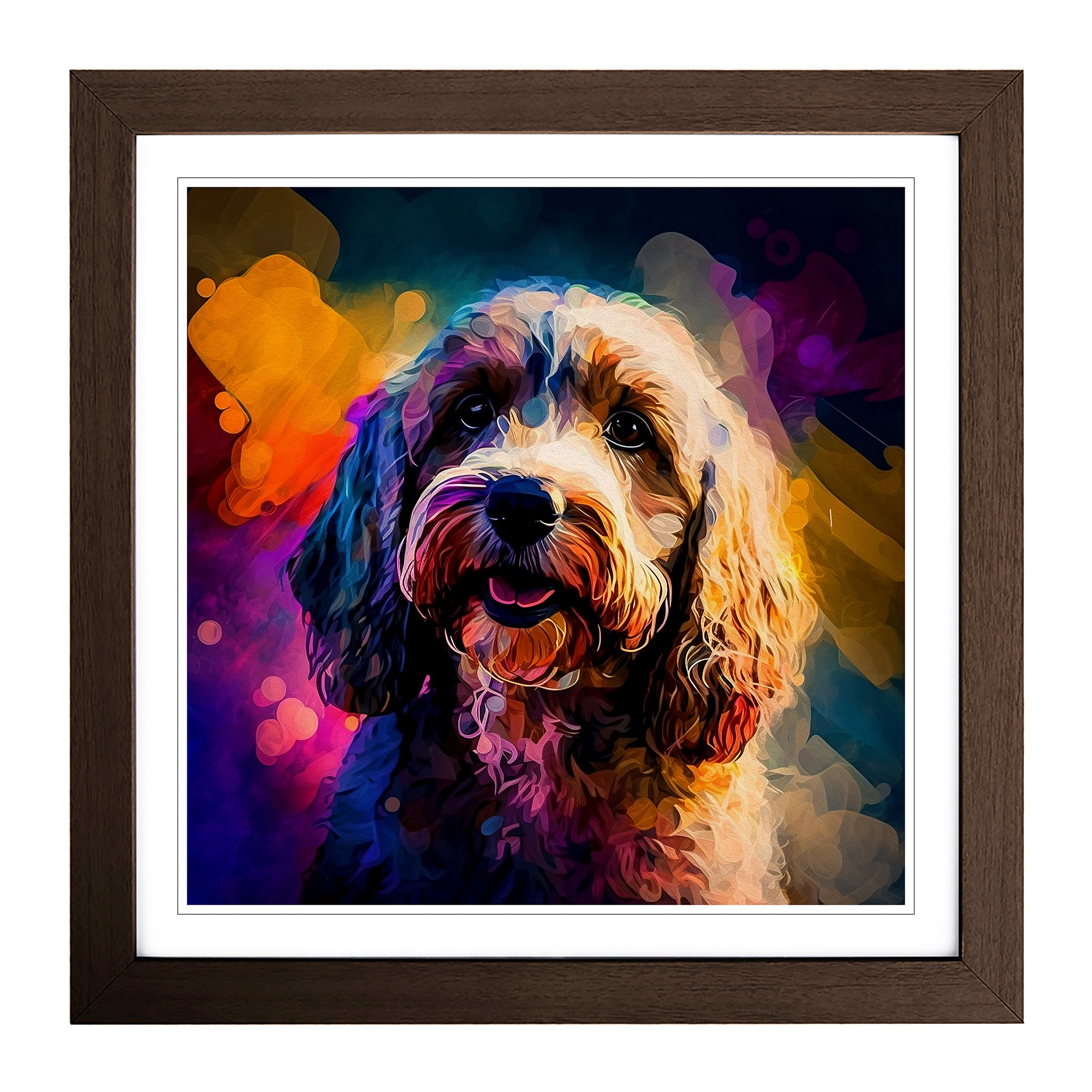17 Stories Cockapoo Abstract Expressionism - Print | Wayfair.ie