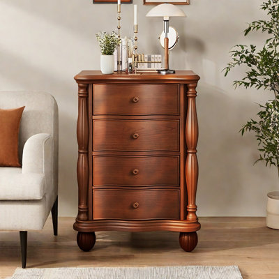 Classical Art Style Wooden Accent Chest.