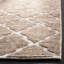 Tapis géométrique beige / ivoire en laine / coton tissé à la main Vermont Martha Stewart-21411652