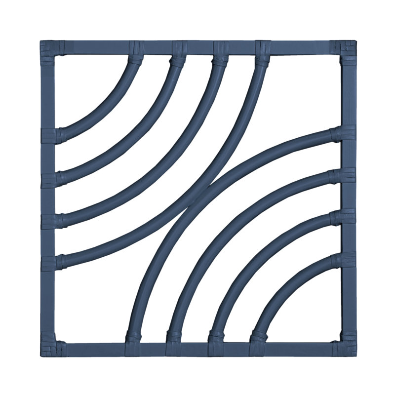Swirl Writing Desk, Navy Blue