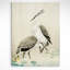 Two Herons In The Rain by Ohara Koson - Wrapped Canvas Print-37316995