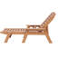 Chaise longue d'extérieur, chaise inclinable réglable à 6 positions