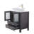 30''Grey Modern Freestanding Bathroom Vanity With Ceramic Top-277828242
