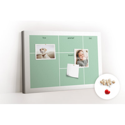 Wall Mounted cork board with print wall art notice boards home office bulletin board ideas Desktop Organizer