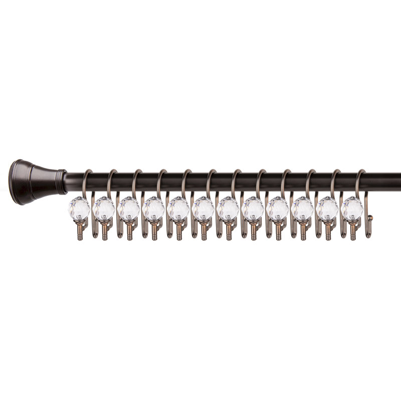 Crochets de rideau de douche HK18xx, Bronze