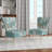 Upholstered Floral Side Chair - Modern floral Accent Chair-90396744