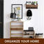Metal Wall Organizer with Wall Baskets