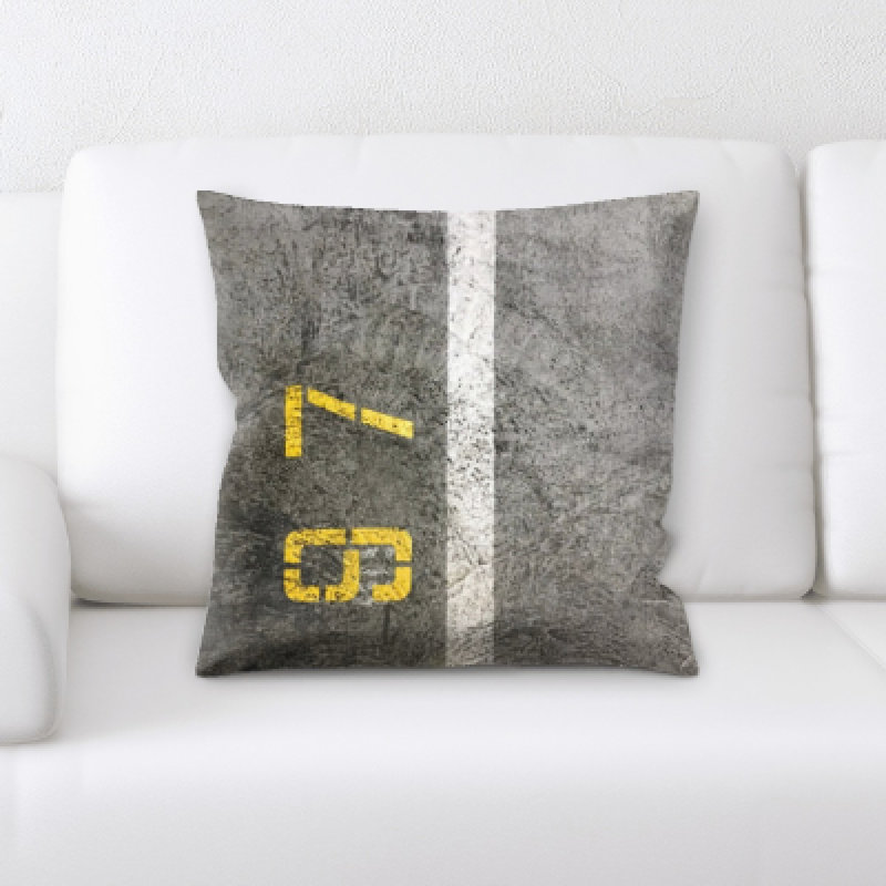 Microsuede Reversible Throw Pillow