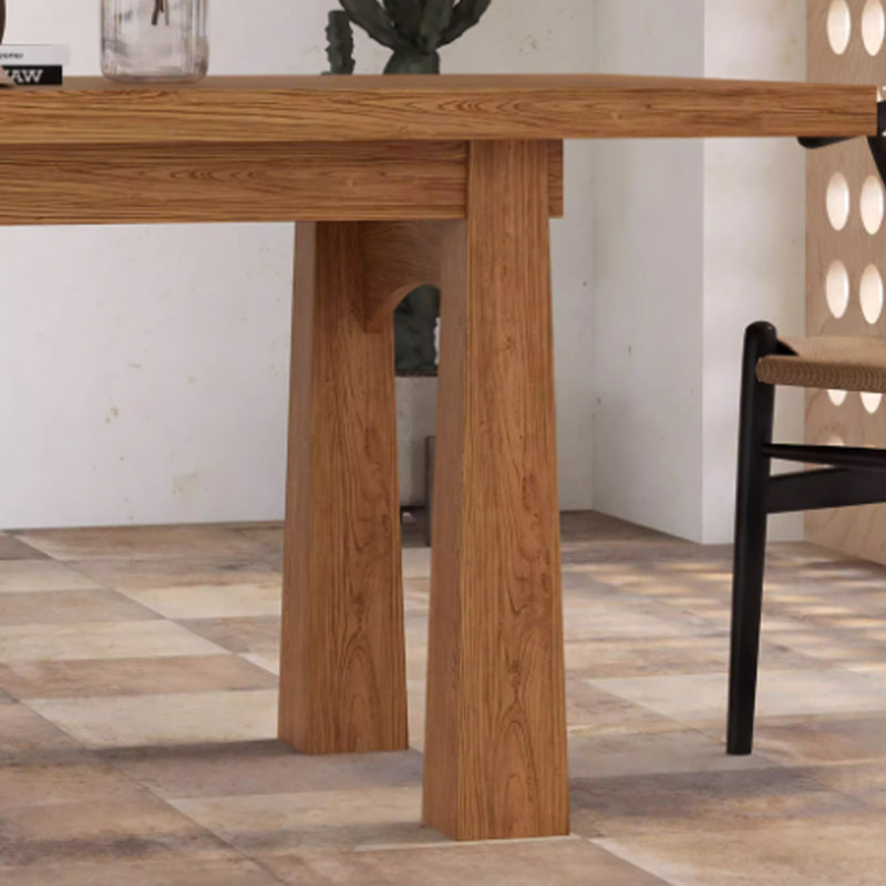 Solid Wood Dining Table, Brown