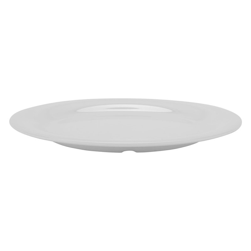 Assiette plate de qualité commerciale GET NP-10-DW, 10,5 po, blanc diamant (ensemble de 12)