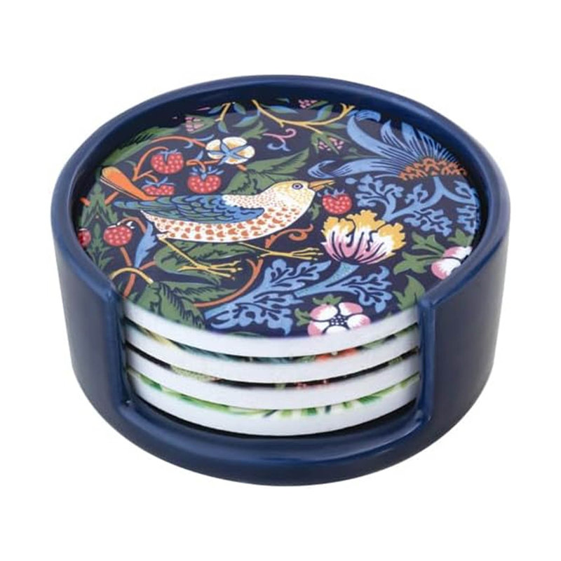 William Morris Round 8 Piece Coaster Set