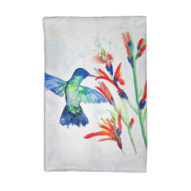 Serviette de cuisine hummingbird et plante fire