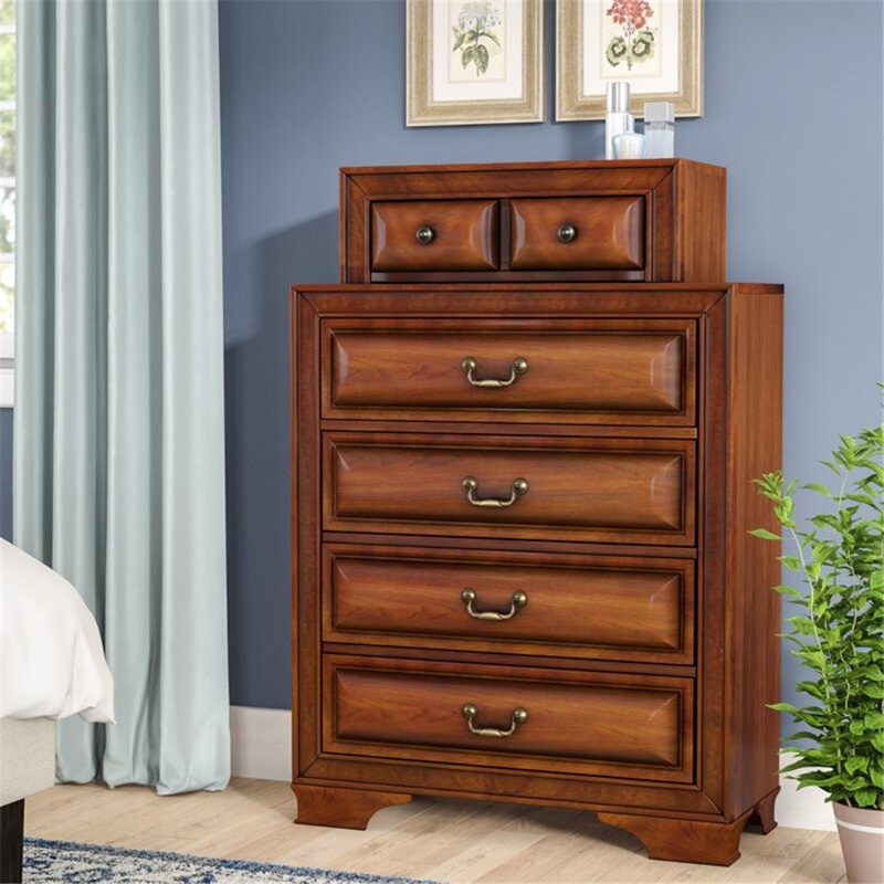 Charline 36'' W 6 - Drawer Dresser, Oak