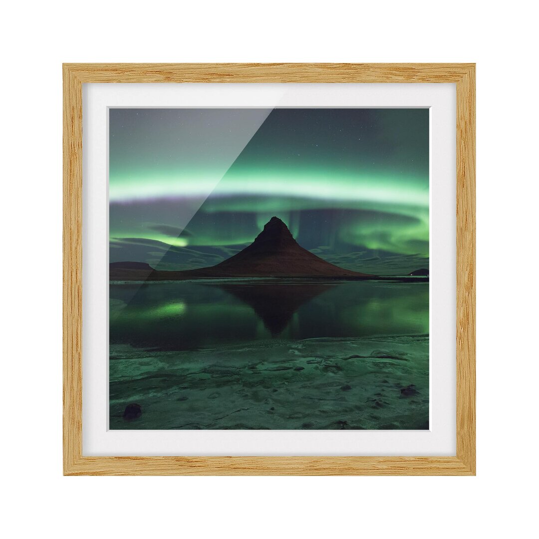 Gerahmtes Poster Polar Light in Iceland