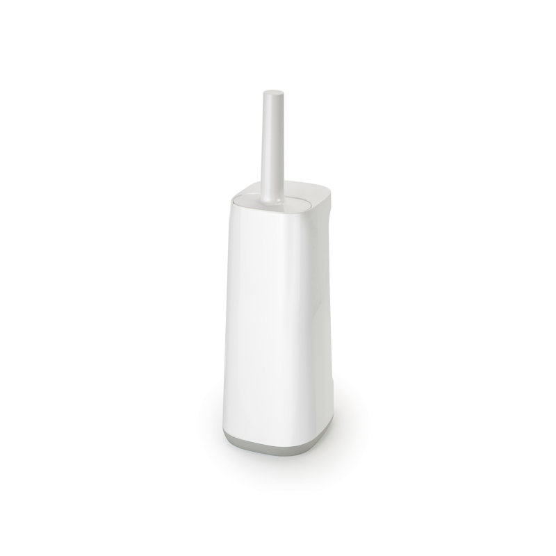 Flex Plus Anti-Drip Toilet Brush with Holder and Storage Caddy, Gray